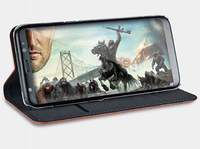 Защитный чехол-книжка из искусственной кожи, чехол для Galaxy S8
