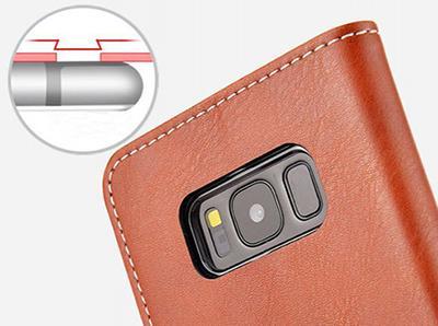 Защитный чехол-книжка из искусственной кожи, чехол для Galaxy S8