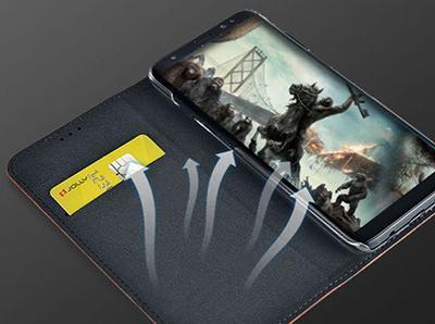Защитный чехол-книжка из искусственной кожи, чехол для Galaxy S8