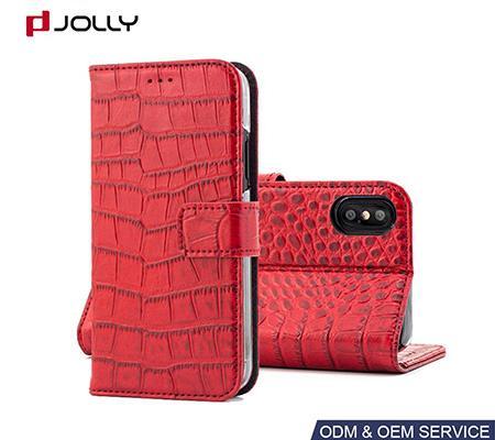 Чехол-кошелёк из натуральной кожи с крокодиловым узором, чехол для iPhone 8/7/6