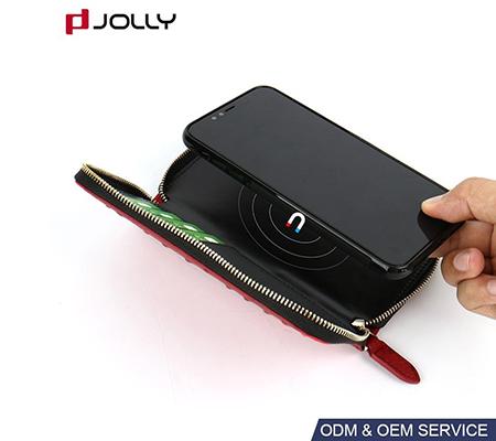 Кожаный кошелек с чехлом для телефона и RFID-защитой